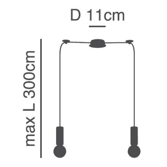 Homelighting Adept Tube SE21-BL-4-BL2-MS1 - Modern pendant lamp for stylish lighting