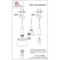 Homelighting Adept Tube SE21-BL-4-BL2-MS1 - Modern pendant lamp for stylish lighting