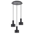 Homelighting Adept Tube SE21-BL-4-3BL-MS1 - Moderne schwarze Pendelleuchte für stilvolle Beleuchtung