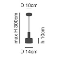 Homelighting Adept Tube SE21-BL-4-MS1 - Lámpara colgante moderna para una iluminación elegante