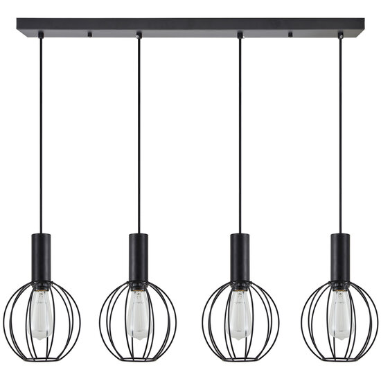 Homelighting Adept Tube SE21-BL-4-4BL-GR2 - Stylish industrial pendant lamp for any space