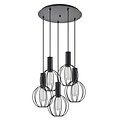 Homelighting Adept Tube SE21-BL-4-5BL-GR2 - Lampe suspendue industrielle élégante pour tous les espaces