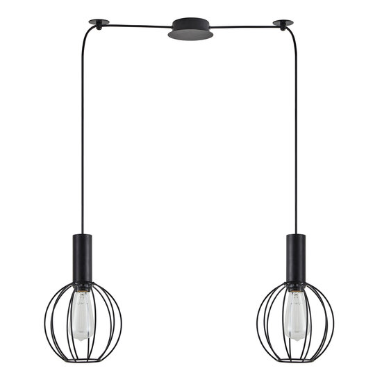 Homelighting Adept Tube SE21-BL-4-BL2-GR2 - Suspension industrielle élégante