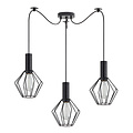 Homelighting Adept Tube SE21-BL-4-BL3-GR1 - Lampe suspendue industrielle pour un éclairage stylé