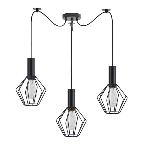 Homelighting Adept Tube SE21-BL-4-BL3-GR1 - Lámpara colgante industrial para una iluminación elegante