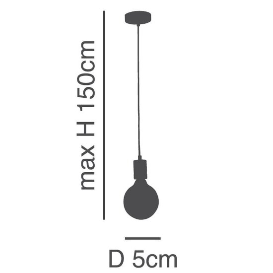 Homelighting Beretta ART2000/1 - Lámpara colgante industrial elegante para cualquier espacio