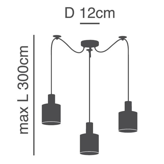 Homelighting Adept Tube SE21-BL-4-BL3-SH3 - Modern hanglamp voor sfeervolle verlichting
