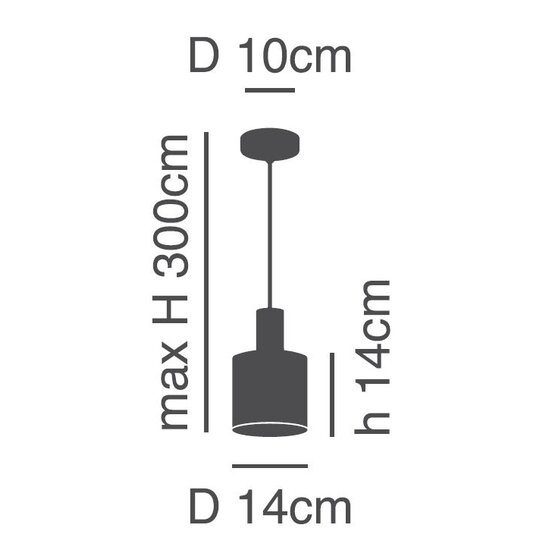 Homelighting Adept Tube SE21-BL-4-SH3 - Lampe suspendue moderne pour un éclairage stylé