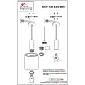 Homelighting Adept Tube SE21-BL-4-BL6-SH1 - Lámpara colgante moderna para una iluminación elegante