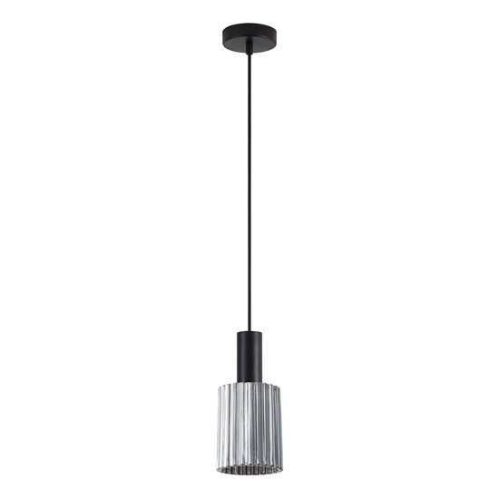 Homelighting Adept Tube SE21-BL-4-GL1 - Lámpara colgante negra moderna para una iluminación elegante