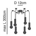 Homelighting Adept Tube SE21-BL-4-BL6-GL1 - Modern pendant lamp for stylish lighting