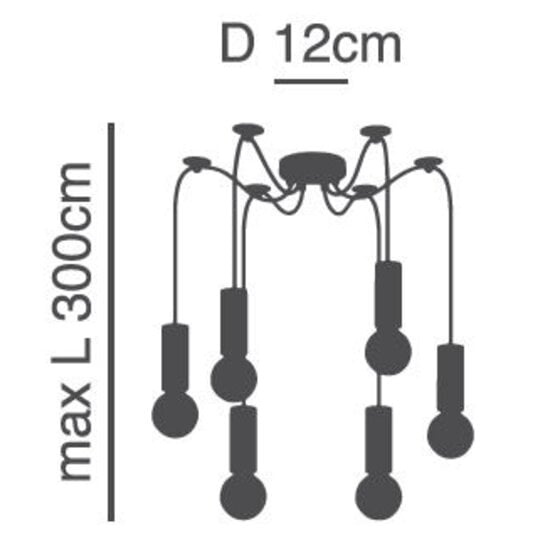 Homelighting Adept Tube SE21-BL-4-BL6-GL1 - Modern pendant lamp for stylish lighting