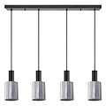 Homelighting Adept Tube SE21-BL-4-4BL-GL1 - Lámpara colgante moderna para una iluminación elegante