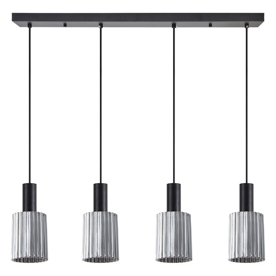 Homelighting Adept Tube SE21-BL-4-4BL-GL1 - Lámpara colgante moderna para una iluminación elegante
