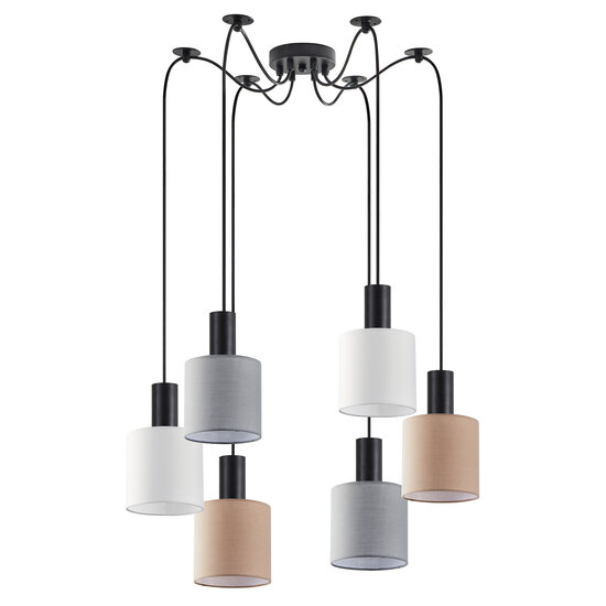 Homelighting Adept Flex SE21-BL-4-BL6-SH12 - Moderne hanglamp voor sfeervolle verlichting