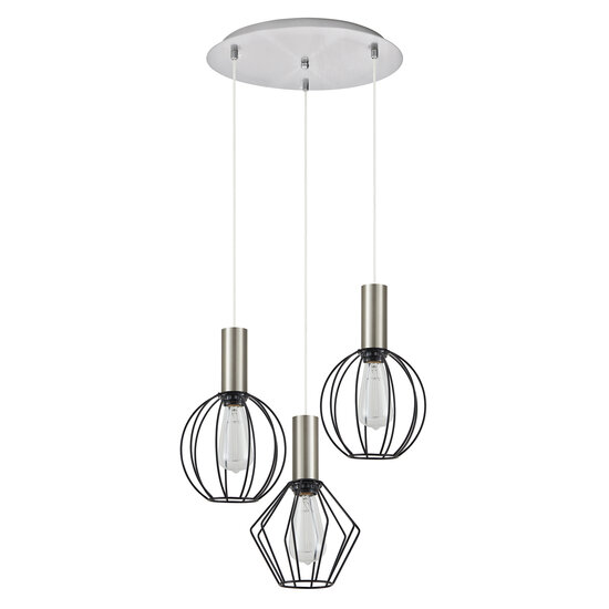 Homelighting Adept Flex SE21-NM-4-3BL-GR12 - Lámpara colgante industrial elegante para cualquier espacio