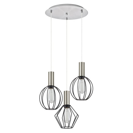Homelighting Adept Flex SE21-NM-4-3BL-GR12 - Stylish industrial pendant lamp for any space