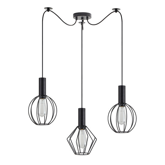 Homelighting Adept Flex SE21-BL-4-BL3-GR12 - Stijlvolle industriële hanglamp voor elke ruimte