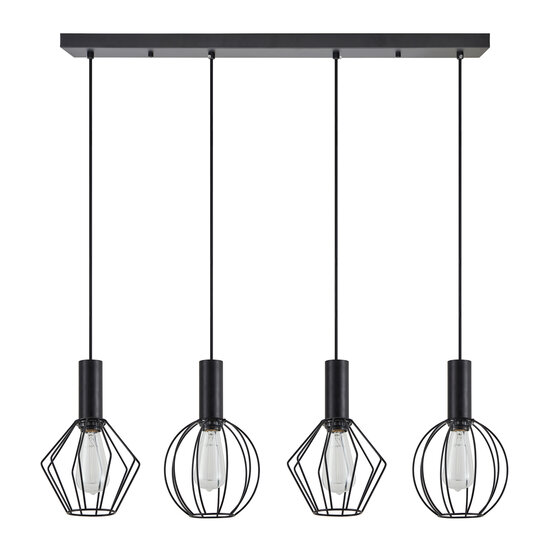 Homelighting Adept Flex SE21-BL-4-4BL-GR12 - Stijlvolle industriële hanglamp voor elke ruimte