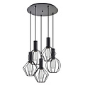 Homelighting Adept Flex SE21-BL-4-5BL-GR12 - Stylish industrial pendant lamp for any space