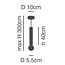 Homelighting Adept Tube SE21-GM-5-BL1W - Moderna y elegante para cualquier espacio