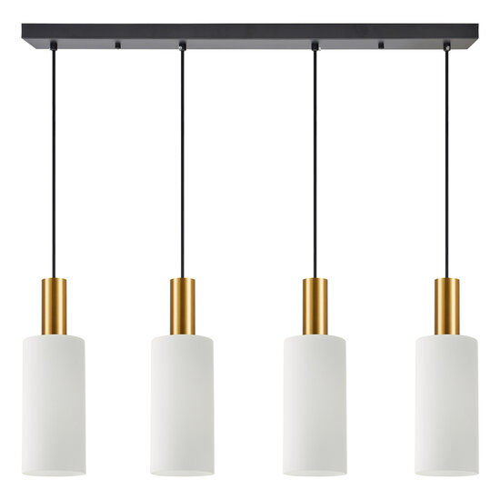 Homelighting Adept Tube SE21-GM-4-4BL-GL3 - Lámpara colgante moderna para una iluminación elegante