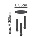Homelighting Adept Tube SE21-NM-5-3NM - Diseño moderno para una iluminación atmosférica