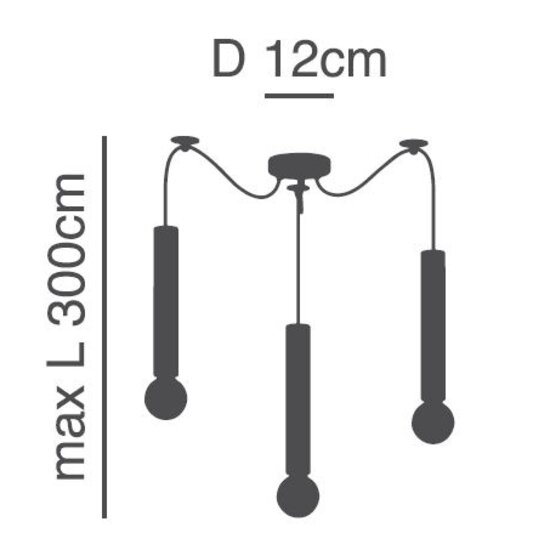 Homelighting Adept Tube SE21-BL-5-BL3 - Moderne Pendelleuchte für stilvolle Beleuchtung
