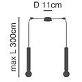 Homelighting Adept Tube SE21-BL-5-BL2 - Lámpara colgante moderna para una iluminación elegante