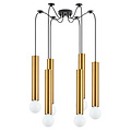 Homelighting Adept Tube SE21-GM-5-BL6 - Lámpara colgante moderna para una iluminación elegante