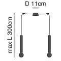 Homelighting Adept Tube SE21-GM-5-BL2 - Modern pendant lamp for stylish lighting