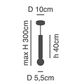 Homelighting Adept Tube SE21-GM-5-4BL - Suspension moderne pour un éclairage élégant