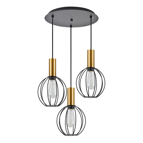 Homelighting Adept Tube SE21-GM-4-3BL-GR1 - Lampe suspendue industrielle élégante pour tous les espaces