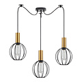 Homelighting Adept Tube SE21-GM-4-BL3-GR1 - Stylish Industrial Pendant Lamp