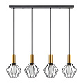 Homelighting Adept Tube SE21-GM-4-4BL-GR1 - Creëer een industriële sfeer in uw ruimte