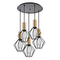 Homelighting Adept Tube SE21-GM-4-5BL-GR1 - Lámpara colgante industrial elegante para cualquier espacio