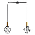 Homelighting Adept Tube SE21-GM-4-BL2-GR1 - Lámpara colgante industrial elegante para cualquier espacio