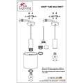 Homelighting Adept Tube SE21-GM-4-5BL-SH1 - Suspension moderne pour un éclairage élégant