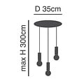 Homelighting Adept Tube SE21-GM-4-3BL-SH2 - Modern pendant lamp for stylish lighting