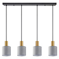 Homelighting Adept Tube SE21-GM-4-4BL-SH2 - Lámpara colgante moderna para una iluminación elegante