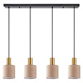 Homelighting Adept Tube SE21-GM-4-4BL-SH3 - Lámpara colgante moderna para una iluminación elegante