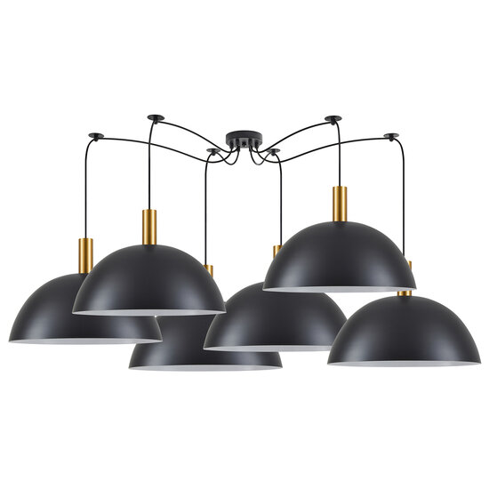 Homelighting Adept Tube SE21-GM-4-BL6-MS50 - Suspension industrielle élégante