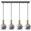 Homelighting Adept Tube SE21-GM-4-4BL-GL2 - Lámpara colgante moderna para una iluminación elegante