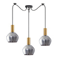 Homelighting Adept Tube SE21-GM-4-BL3-GL2 - Lámpara colgante moderna para una iluminación elegante