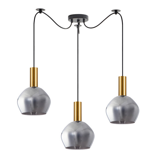 Homelighting Adept Tube SE21-GM-4-BL3-GL2 - Lámpara colgante moderna para una iluminación elegante