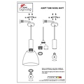 Homelighting Adept Tube SE21-NM-4-NM2-MS2 - Modern pendant lamp for stylish lighting