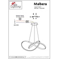 Homelighting Malbera SE LED 60 - Lampe suspendue moderne pour un éclairage élégant