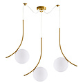 Homelighting Sceptre SE21-GM3-45 - Suspension dorée moderne pour un éclairage élégant