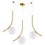 Homelighting Sceptre SE21-GM3-45 - Lámpara colgante dorada moderna para una iluminación elegante