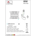 Homelighting Xenic M8018 - Gouden wandlamp voor een elegante sfeer